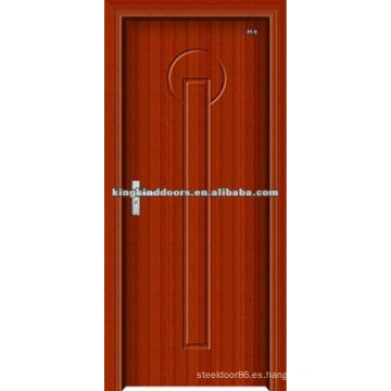 Puerta de madera de diseño simple con la puerta de la hoja/PVC del PVC (JKD-8001) para Interior sala